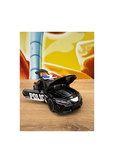 Toyota Supra Oyuncak Polis Arabası Sesli Işıklı Açılan Kapılar Toyota Supra Diecast Araba Çok Renkli
