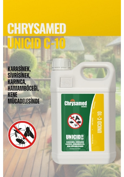 Chrysamed Unicid-C10 Emülsiyon Konsantre Genel Haşere 5 Lt
