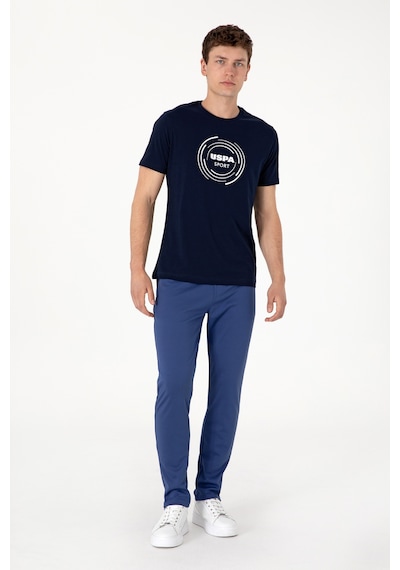 U.S. Polo Assn. Erkek Regular Fit Bisiklet Yaka Lacivert Tişört 50300261-VR033