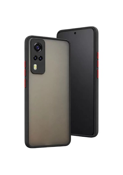 Newface Vivo Y53s Kılıf Montreal Silikon Kapak - Siyah Diğer
