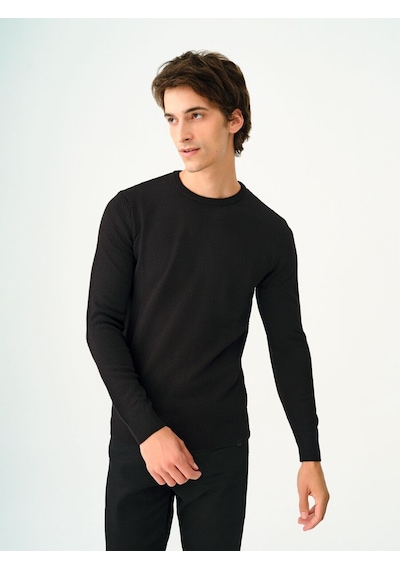 LOFT Regular Fit Erkek Kazak Lf2030179 Q1.v1 Siyah