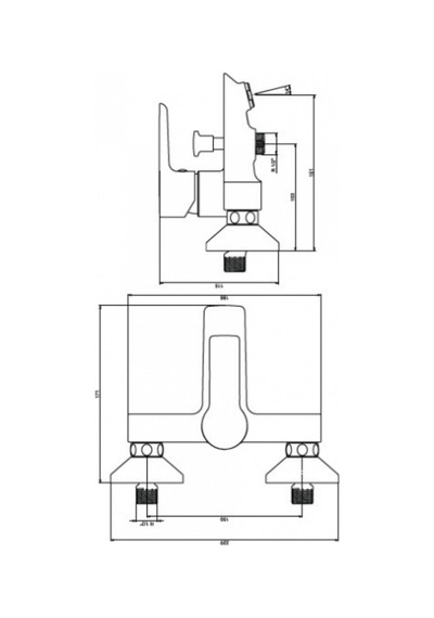 Nsk Alamera Pro N3031802 Banyo Bataryası Krom Gri