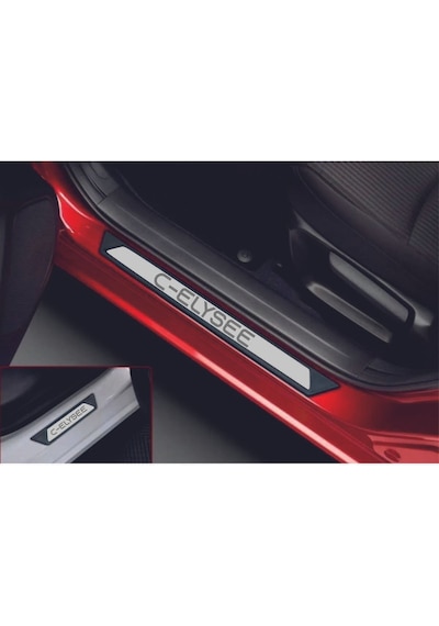 Citroen C-elysee Tüm Modeller Uyumlu Style Krom Kapı Eşiği 4 Parça Abs