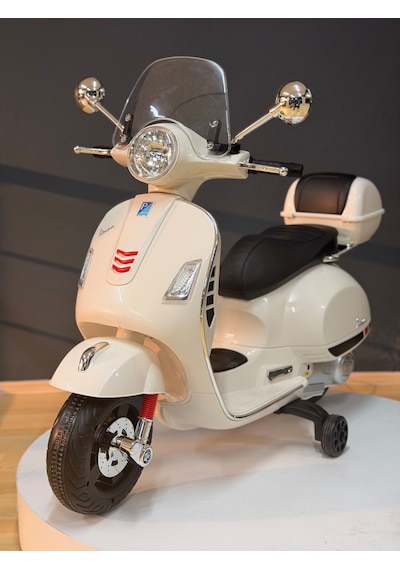 Orjinal Vespa Akülü Motor 3-6 Yaş Beyaz