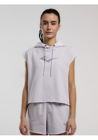 Everlast Ever Classics Wmn Lila Kadın Crop Kapüşonlu Kolsuz Sweatshirt Lila
