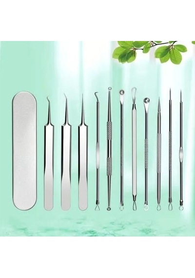 Zhltools 11 Parça Siyah Nokta Sivilce Temizleyici Cilt Bakım Komedon Seti Kutulu
