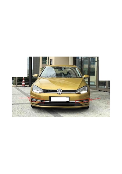 Golf 7.5 Sis Kapağı Üst Çıtası Ön Tampon Süs Çıtası Ön Tampon Süs Çıtası Kromlu Sağ Veya Sol Tek Taraf