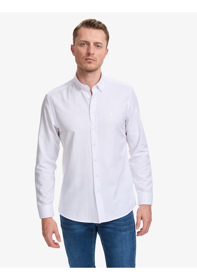 Pierre Cardin Erkek Beyaz Gömlek Desenli 50325365-vr013