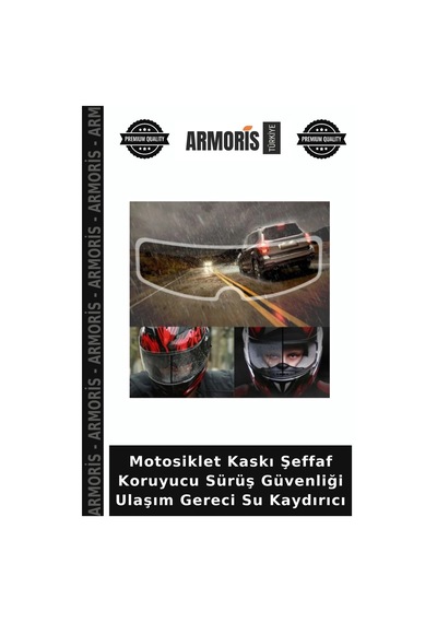 Motosiklet Kaskı Şeffaf Koruyucu Sürüş Güvenliği Ulaşım Gereci Su Kaydırıcı