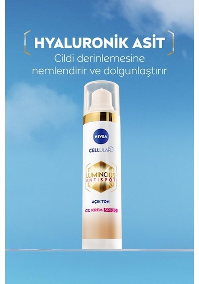 Nivea Luminous630 Koyu Leke Karşıtı CC Yüz Kremi SPF30 40 ML