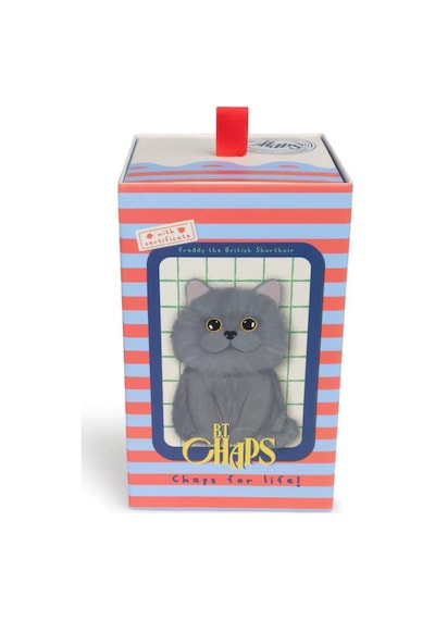 Bon Ton Toys B.t. Chaps Freddy The British Shorthair Kutulu Peluş Oyuncak 17 Cm - 7'' 32179007 Gri
