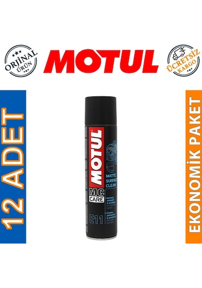 Motul E11 Matte Surface Clean 400 Ml Mat Yüzey Temizleyici 12 Ad