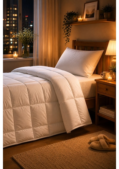 HİG HOME LuxeSleep Tek Kişilik Microfiber Yorgan – Sıcacık Ultra Yumuşak Kuş Tüyü Hissi
