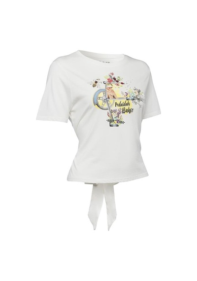 Biggdesign Nature Pedaldaki Bahçe Kadın T-shirt 001