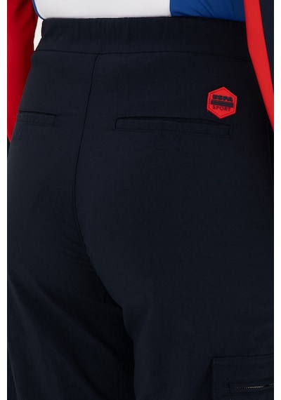 U.S. Polo Assn. Kadın Lacivert Jogger Fit Kanvas Pantolon 50291219-VR033