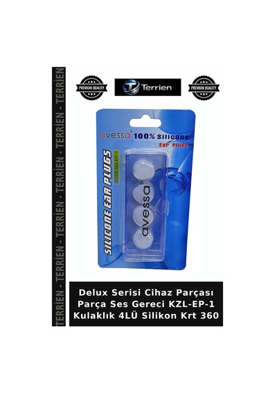 Delux Serisi Cihaz Parçası Parça Ses Gereci Kzl-ep-1 Kulaklık 4lü Silikon Krt 360 Çok Renkli