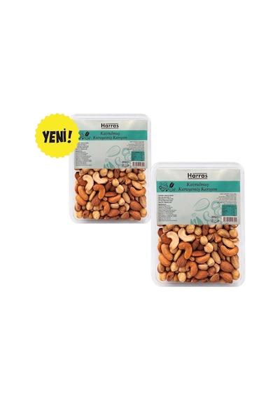 Kavrulmuş Lüks Karışık Kuruyemiş 300 G X 2 Adet - Badem Kaju Antep Fıstıklı Taze Çerez