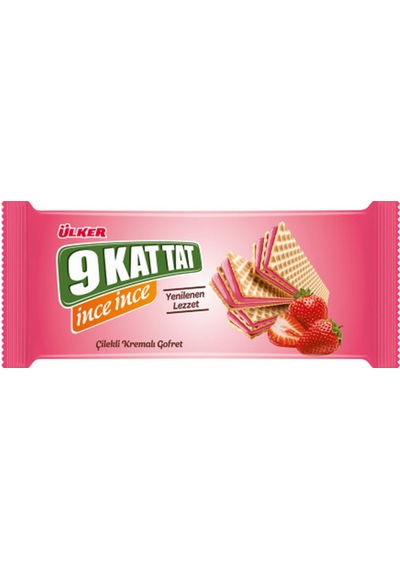 Ülker 9 Kat Tat İnce Çilekli 114 Gr X16 Adet