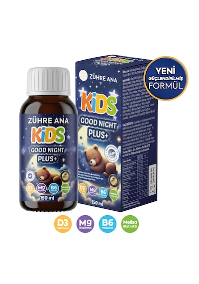 Good Night Plus Uyku Şurubu Valerian, Melisa Ve Papatya İçeren Vitamin Katkılı Ve Çilekli 150 Ml