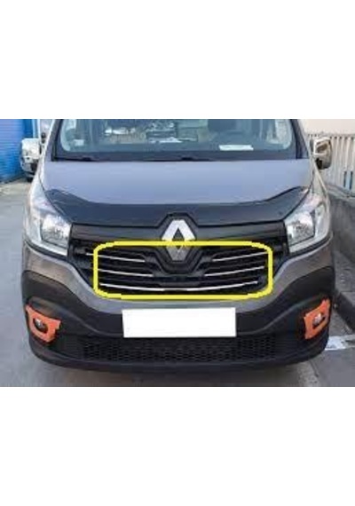Ebal Otomotiv Renault Trafic Krom Ön Panjur 5 parça 2014 ve üzeri P.Çelik