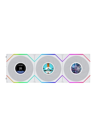 Lian Li Unı Fan Tl Lcd Flex 3x120mm Beyaz Kasa Fanı Azaz0llı0131
