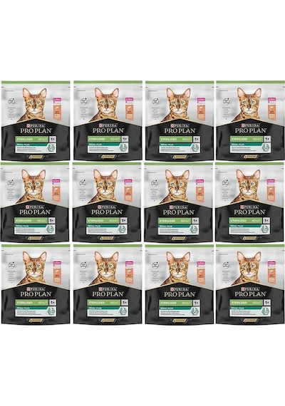 Proplan Sterilised Somon Kısır Kedi Maması 12 x 400 G