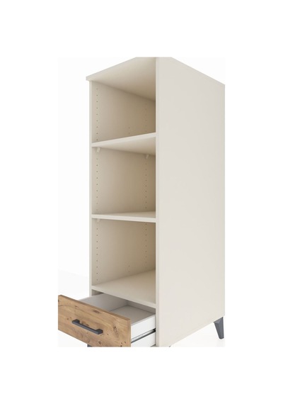Kronos Dolap 3 Raflı Tek Çekmeceli 44x59x134 Aytaşı-çam Aytaşı