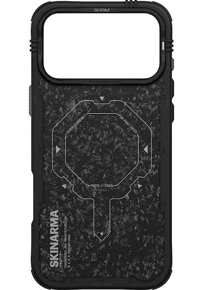 Apple Uyumlu iPhone 17 Pro Max  Kılıf M-safe Özellikli Airbag Tasarımlı Skinarma Vektor Kapak Siyah-gri Siyah - Gri