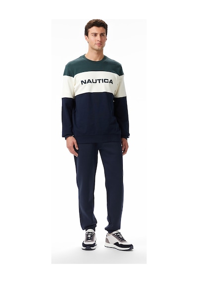Nautica Erkek Yeşil Classic Fit Sweatshirt Desenli K57082t Yeşil