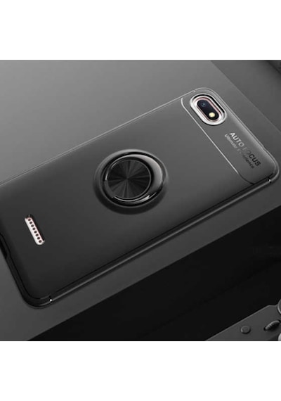 Xiaomi Redmi 6A Kilif Yüzüklü Tam Korumali Silikon Kapak 417123842