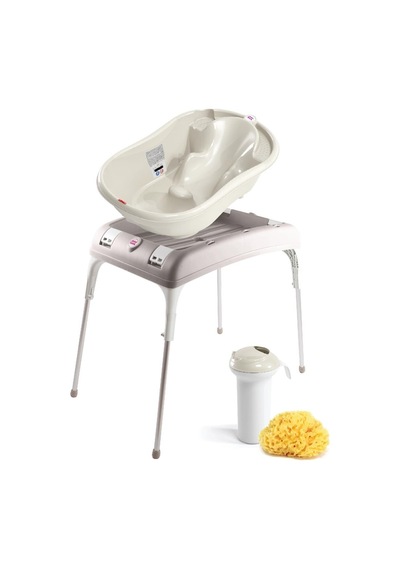 Okbaby Onda Bebek Banyo Seti 4 Parça Kırık Beyaz