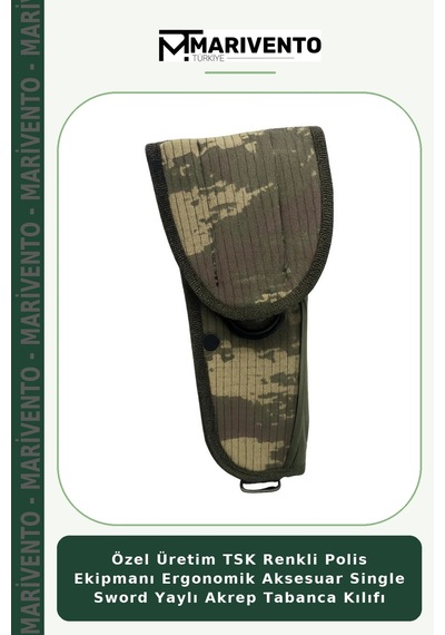 Özel Üretim Tsk Renkli Polis Ekipmanı Ergonomik Aksesuar Single Sword Yaylı Akrep Tabanca Kılıfı