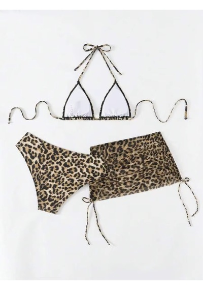 Ece's Design Kadın Leopar Desenli Bikini Takımı My1006