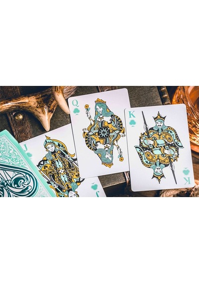 King Star Sanctuary Cyan Premium Oyun Kağıdı Limited Edition Koleksiyonluk İskambil Kartları