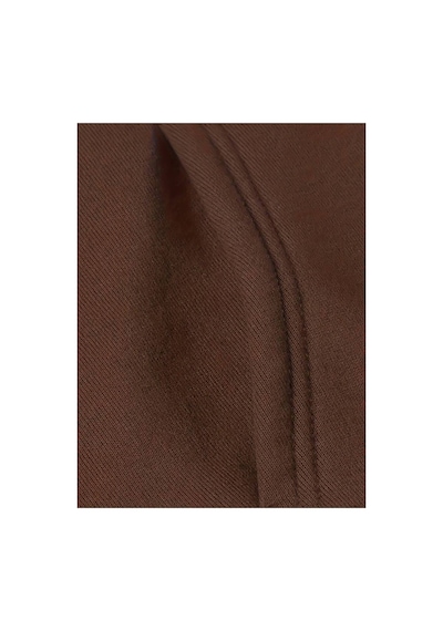 Medinenur Perfectly Baskılı Kapüşonlu Sweatshirt Kahverengi