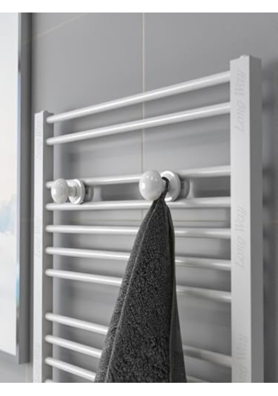 Radyatör Askısı, Banyo Askısı, Bornoz Askısı, Kolay Kurulum, Havlu Kıyafet Askısı, Banyo Kurutmalık Beyaz Siyah
