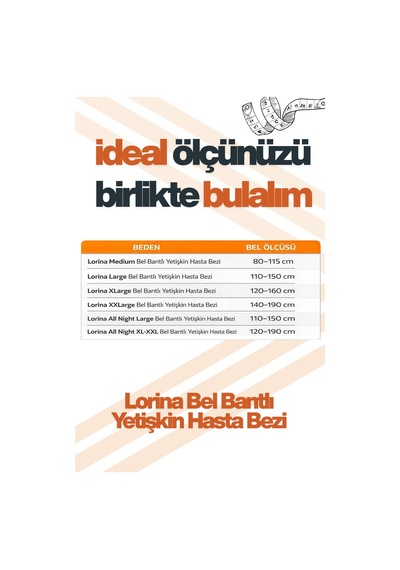 Lorina Aktif Karbon & Gümüş İyon Destekli Bel Bantlı Hasta Bezi Large 24 Lü Bariyer Kremi Hediyeli L