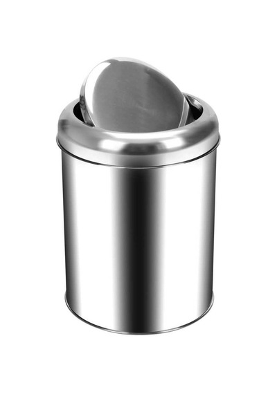 Palex 3822-45 Krom Pratik Kapaklı Çöp Kovası 45 Litre