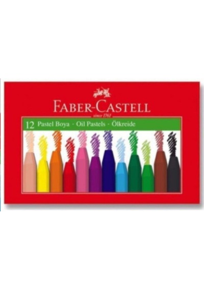 Pastel Boya Karton 12 Renk Kırmızı