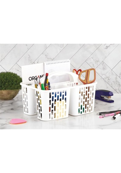 Geseus Taşıma Saplı Buzdolabı.mutfak.banyo Duzenleyici Organızer Beyaz