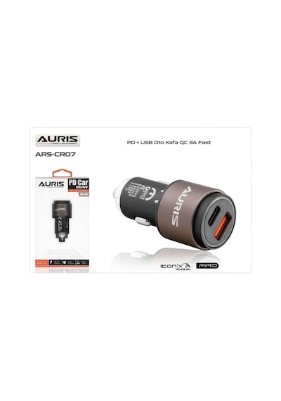 Araç Şarj Cihazı Oto Çakmaklık Şarjı Usb Pd 20 Watt Hızlı Şarj Qc 3.0 Usb + Usb C 2 Port Araç Şarjı