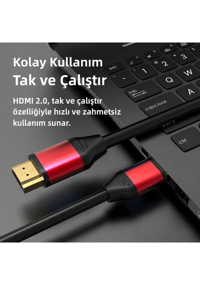 3 Metre Hdmı 2.0 Kablo 4k 60hz Uhd Görüntü Aktarım Kablosu Cb-20