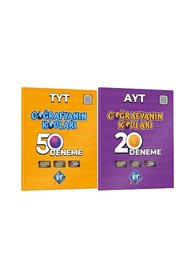 Coğrafyanın Kodları Tyt-ayt Coğrafya Çözümlü 50+20 Deneme Seti Kr Akademi Genel