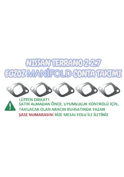 Nissan Terrano Patrol Pickup Pathfinder Egzoz Manifold Contası Egzoz Manıfold Contası