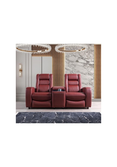 Siesta İkili Sinema Koltuğu Rehome Sevgili Koltuğu 210x97x110 Cm Bordo
