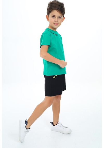 Toontoy Kids Toontoy Erkek Çocuk Yakası Baskılı Şortlu Takım Koyu Yeşil Toontoy Kids Toontoy Erkek Çocuk Yakası Baskılı Şortlu Takım Koyu Yeşil