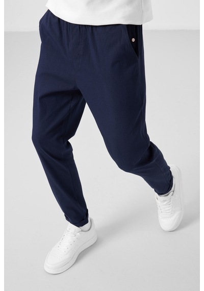 Tommylife Lacivert Standart Fit Dokuma Hafif Esnek Chino Erkek Pantolon - 82178 Lacivert