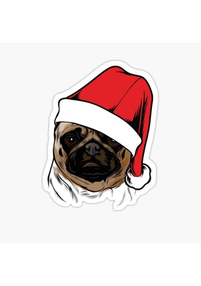 Pug Irkı Cinsi Köpek Sticker Araba Oto Yapıştırması 17Cm Z4