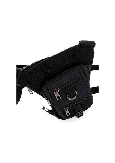 Yclgrup Unisex Siyah Motosiklet Kurye Bel Bacak Çantası