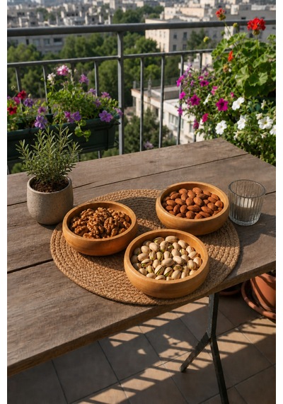 3'lü Bambu Yuvarlak Çerezlik Kase Seti 9,5 X 9,5 X 2,5 Cm Doğal Ahşap Sunum Kasesi Kahvaltılık, Sosluk, Mezelik Ve Atıştırmalık Kasesi Bej Bej 3'lü Bambu Yuvarlak Çerezlik Kase Seti 9,5 X 9,5 X 2,5 Cm Doğal Ahşap Sunum Kasesi Kahvaltılık, Sosluk, Mezelik Ve Atıştırmalık Kasesi Bej Bej